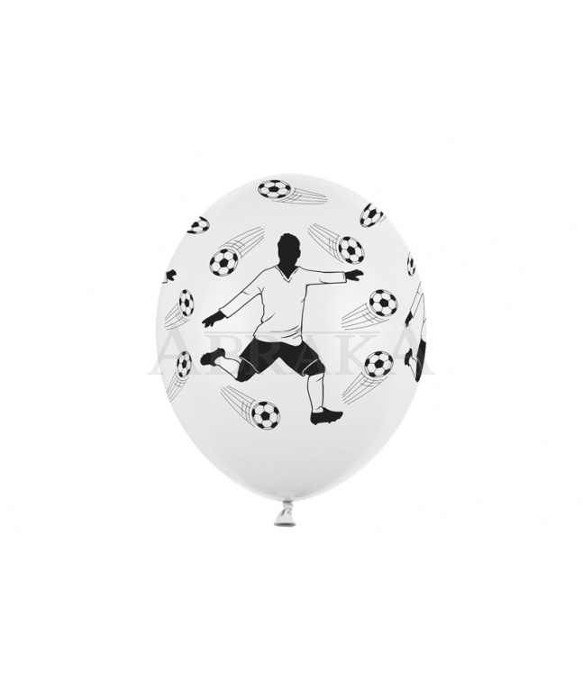Balón biely s futbalistom