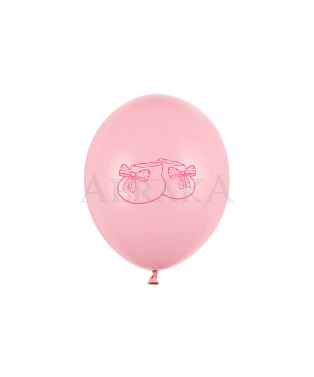 Balón rúžový baby topánočky