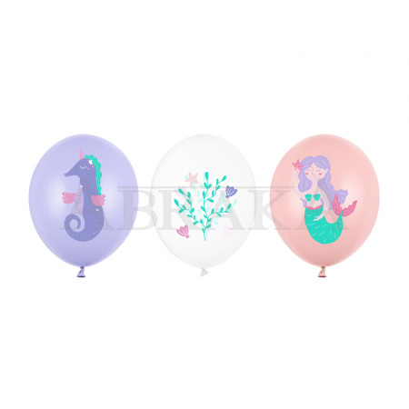 Balón fialový s morským koníkom