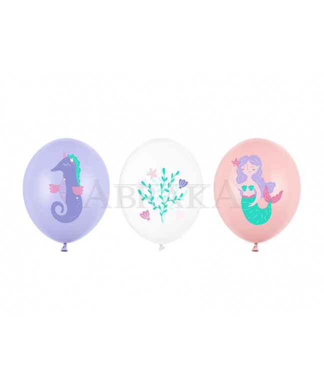 Balón fialový s morským koníkom