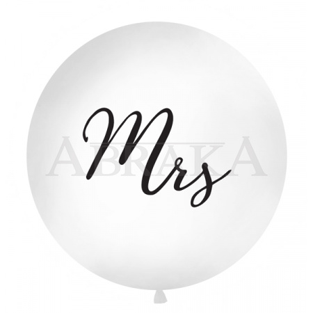 Balón biely Mrs 1 meter
