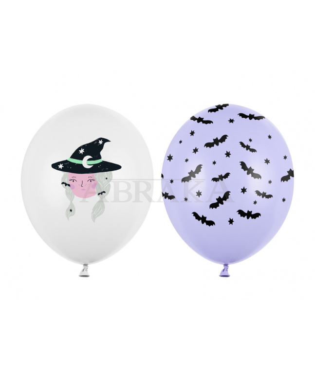 Balón biely s čarodejnicou