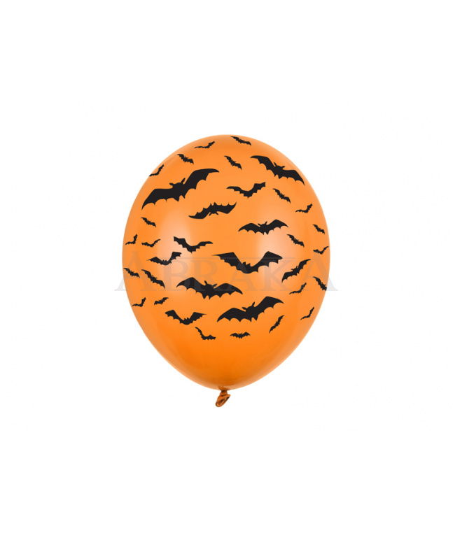 Balón oranžový s netopiermi