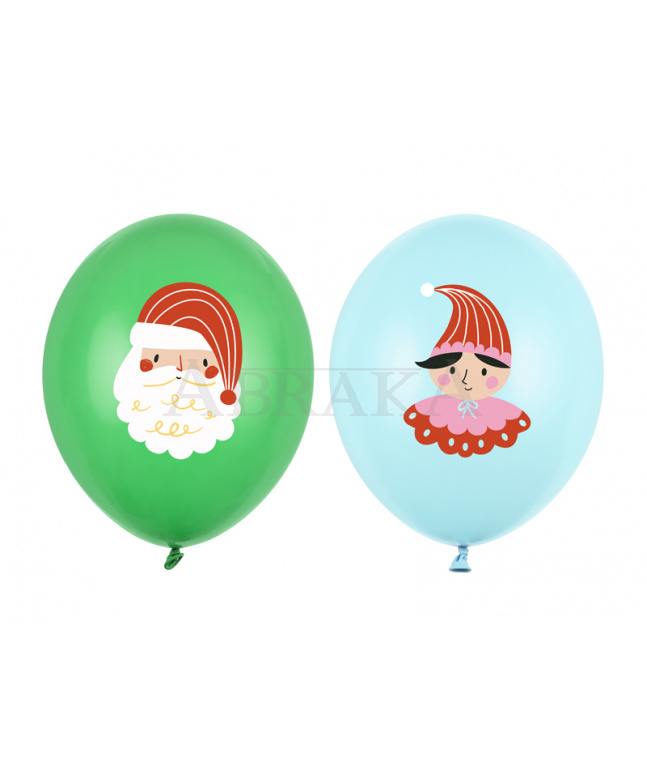 Balón zelený so Santa Clausom