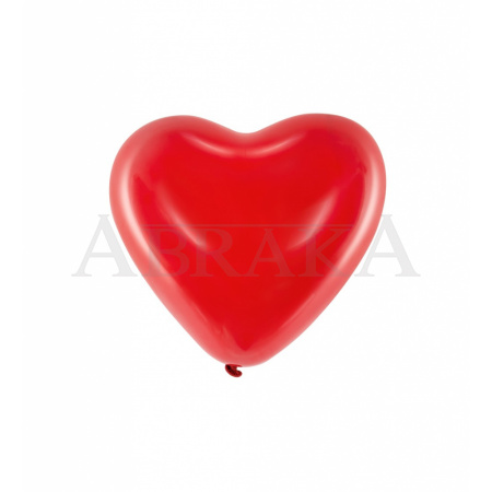 Balón pastelový červené srdiečko 30 cm latex