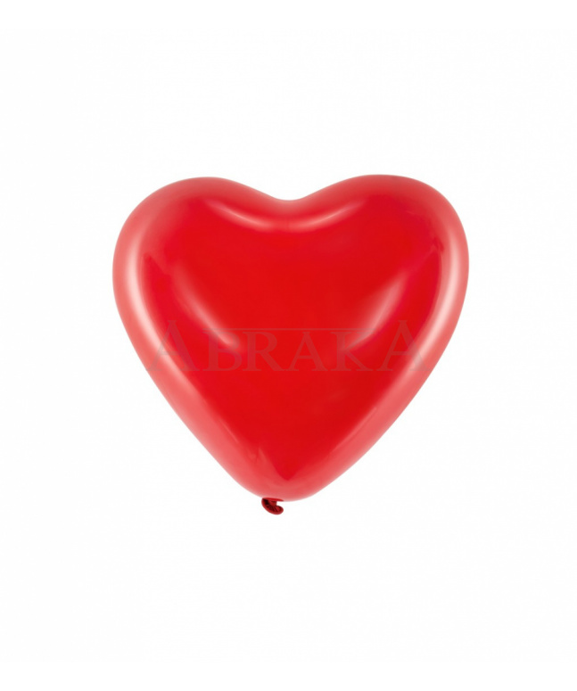 Balón pastelový červené srdiečko 30 cm latex