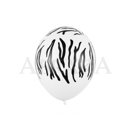 Balón biely ZEBRA