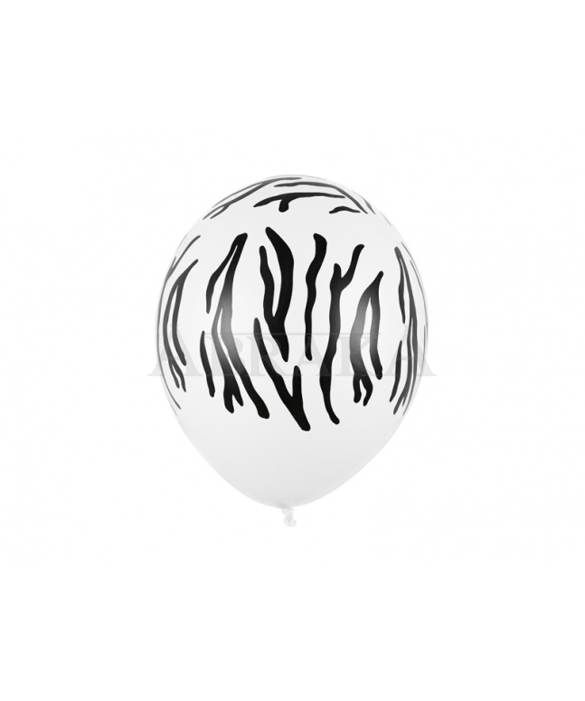 Balón biely ZEBRA