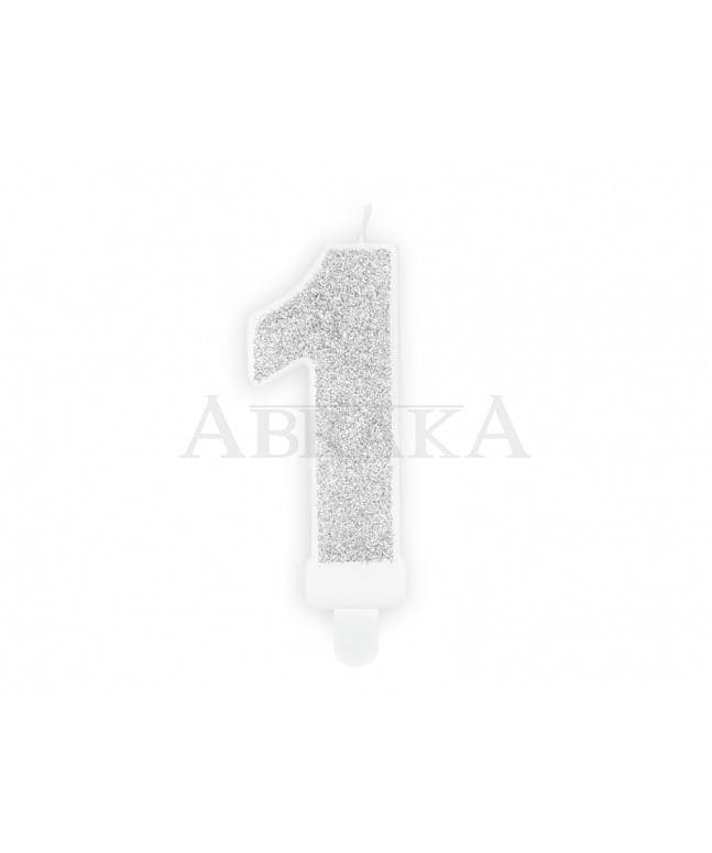 SVIEČKA č. 1 STRIEBORNÁ