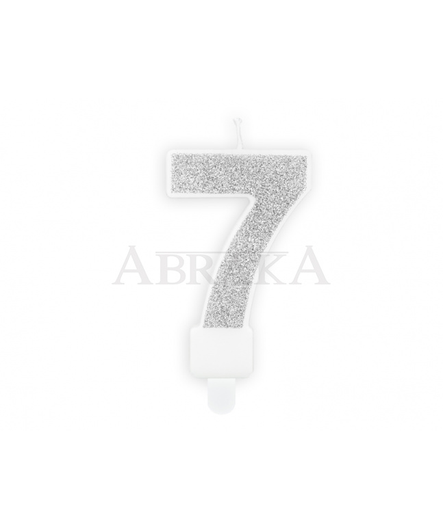 SVIEČKA č. 7 STRIEBORNÁ