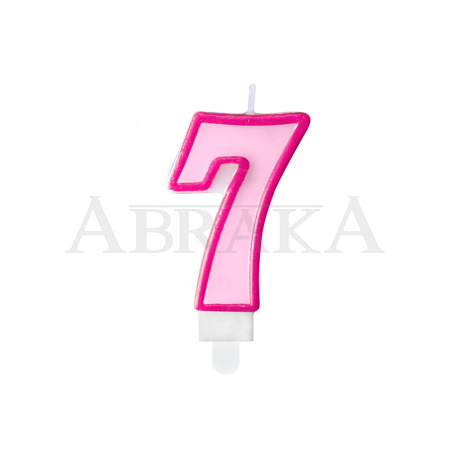 SVIEČKA č. 7 RUŽOVÁ