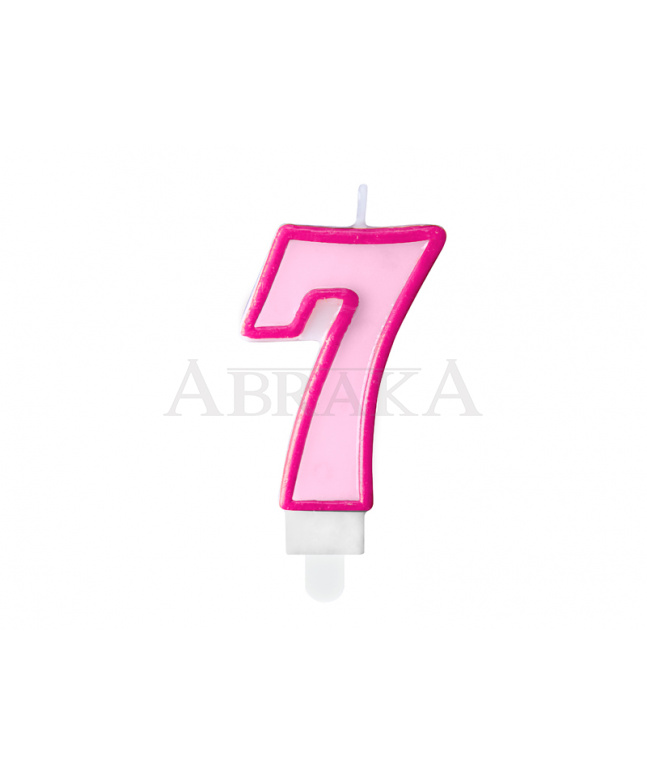 SVIEČKA č. 7 RUŽOVÁ