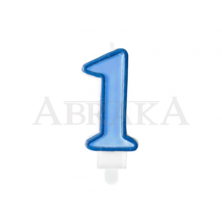 SVIEČKA č. 1 MODRÁ