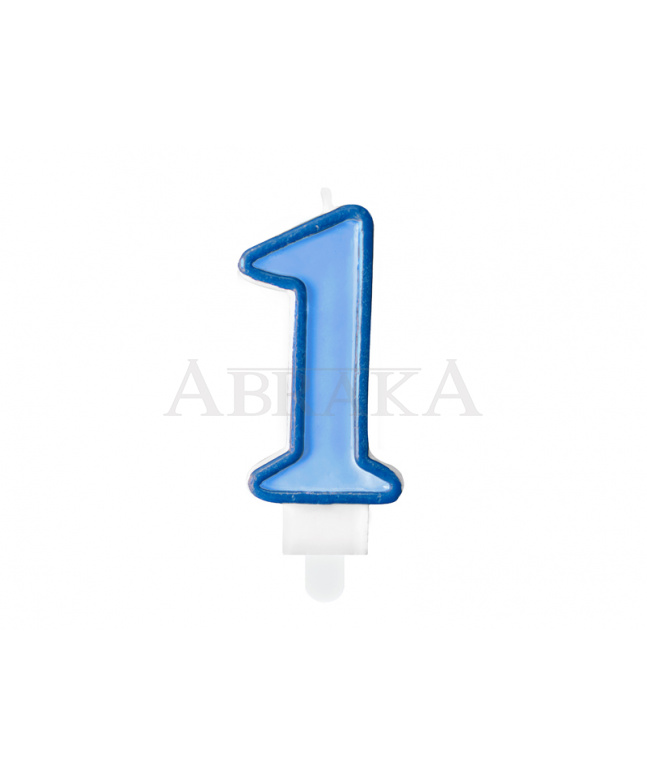 SVIEČKA č. 1 MODRÁ