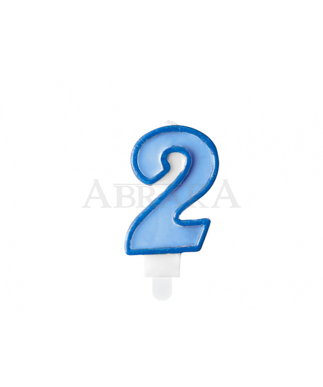 SVIEČKA č. 2 MODRÁ