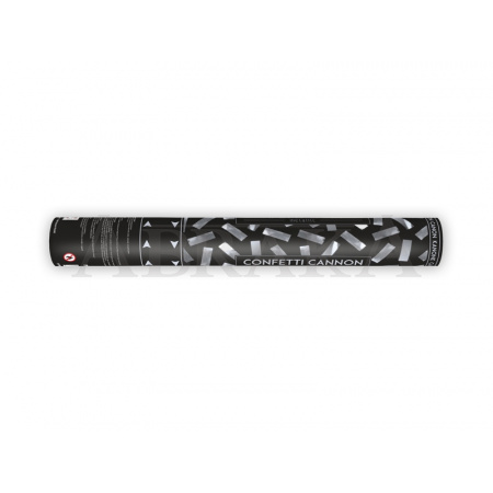 KONFETY STRIEBORNÉ METALICKÉ PRÚŽKY 40 CM