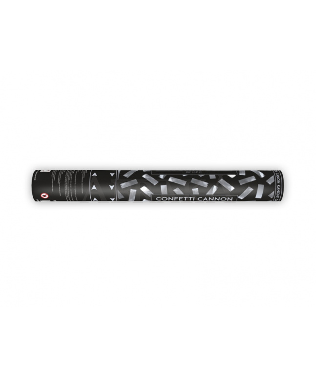 KONFETY STRIEBORNÉ METALICKÉ PRÚŽKY 40 CM