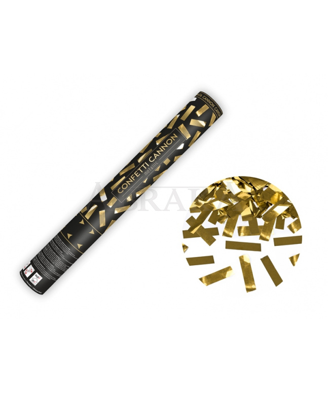 KONFETY ZLATÉ METALICKÉ PRÚŽKY 40 CM