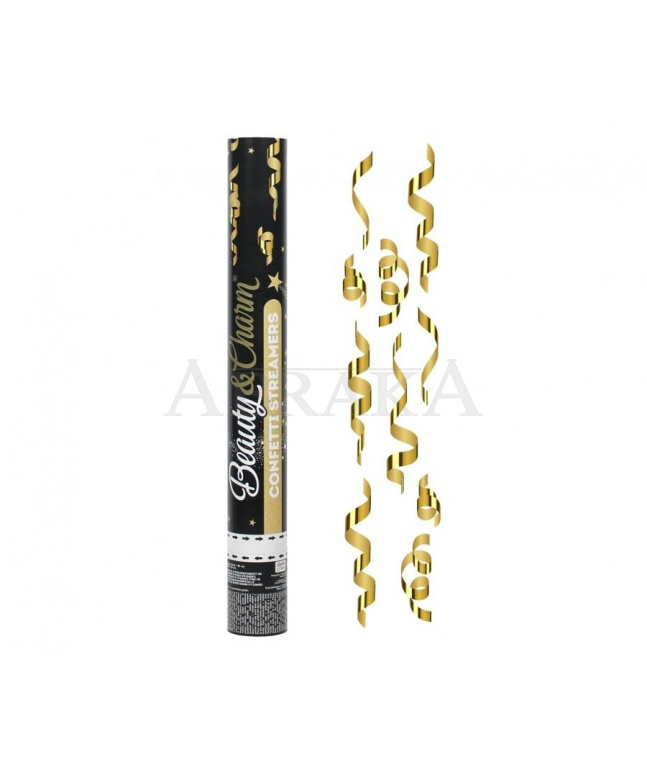 KONFETY ZLATÉ METALICKÉ SERPENTÍNY 40 CM