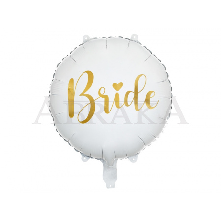 Fóliový balón BRIDE TO BE zlatý 45 cm