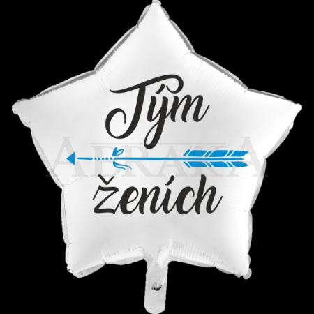 Fóliový balón TÍM ŽENÍCH 45 cm