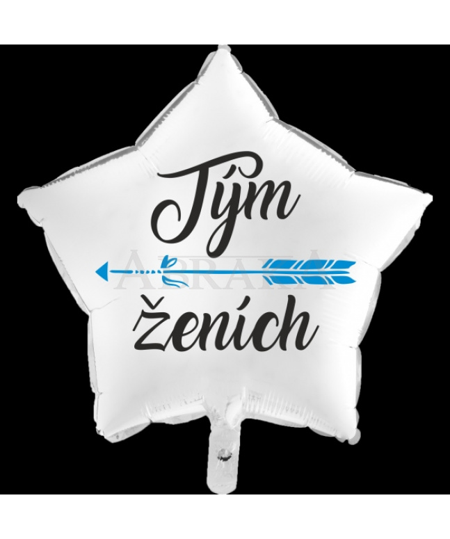 Fóliový balón TÍM ŽENÍCH 45 cm