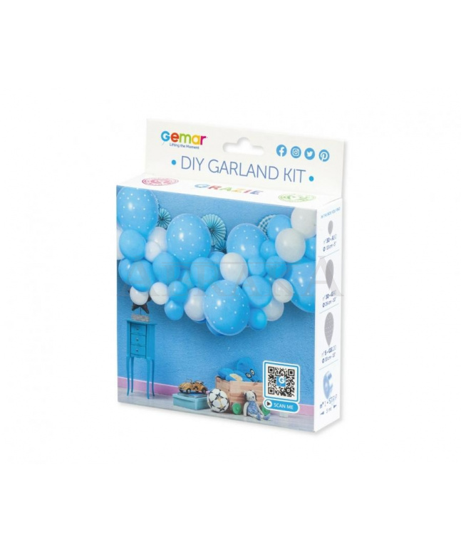 Balónová girlanda BABY BLUE