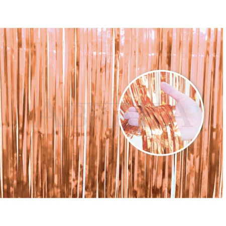 Párty záves ROSE GOLD 90 x 240 cm