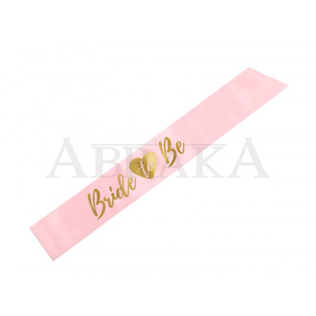 Šerpa BRIDE TO BE ružová 75 cm