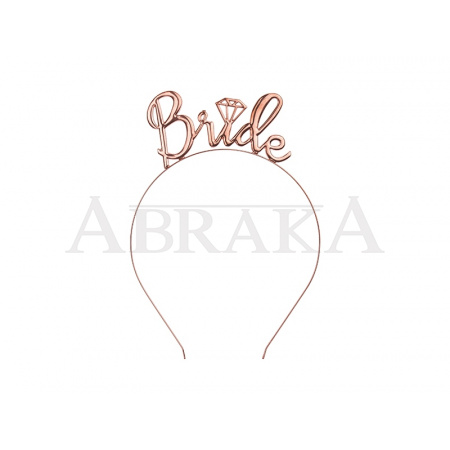 Čelenka BRIDE kovová ROSE GOLD