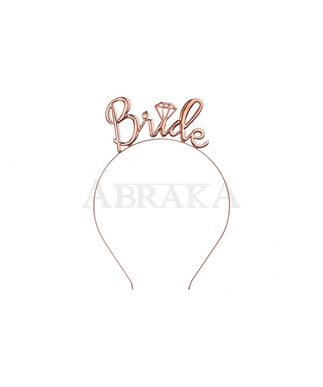 Čelenka BRIDE kovová ROSE GOLD