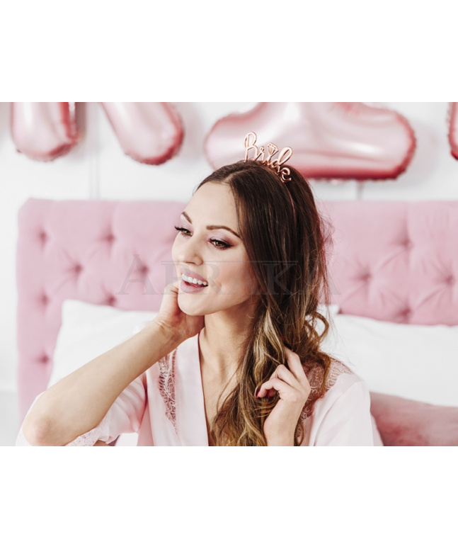 Čelenka BRIDE kovová ROSE GOLD
