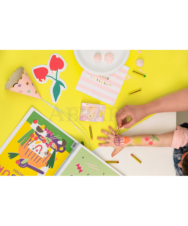 Neónové ceruzky na tvár 6ks/bl