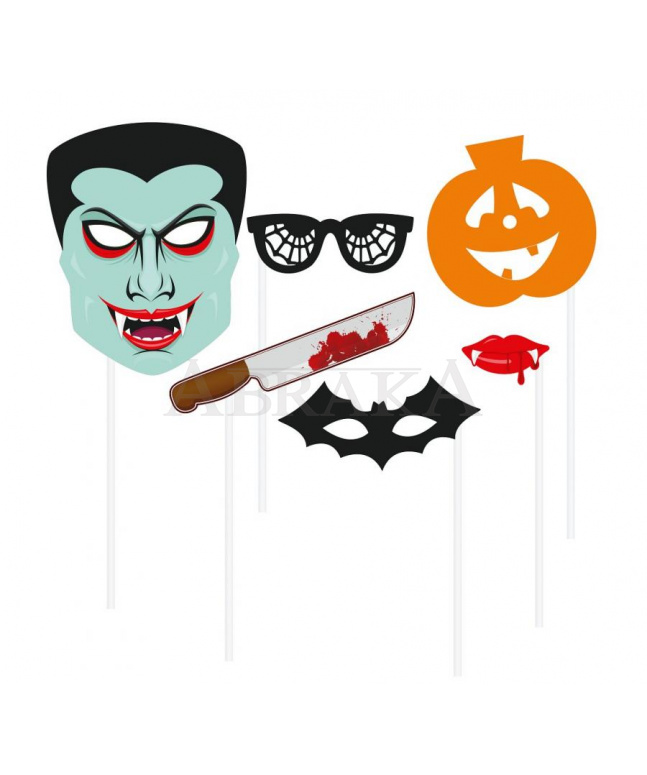 Set na fotenie Halloween 6ks/bl