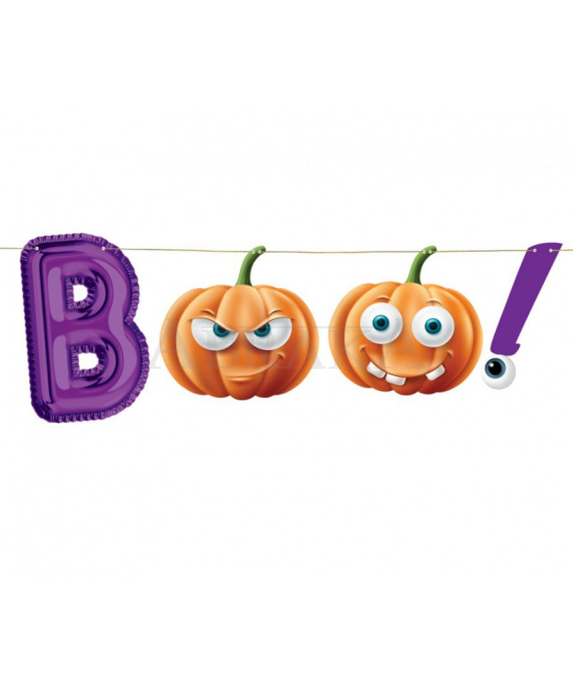 Papierová girlanda Halloween - BOO!