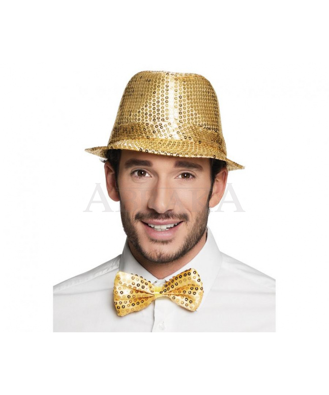 Motýlik ZLATÝ s flitrami