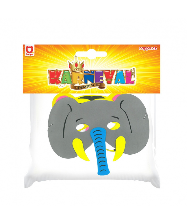 Penová maska na tvár ZVIERATÁ