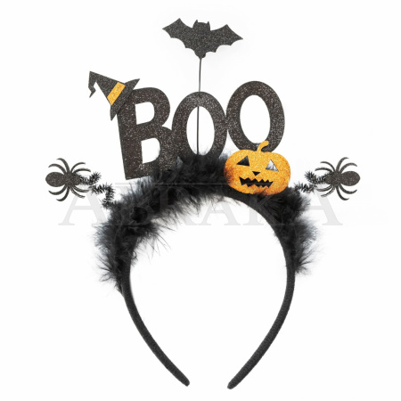 Čelenka BOO 26 x 22 cm - Halloween
