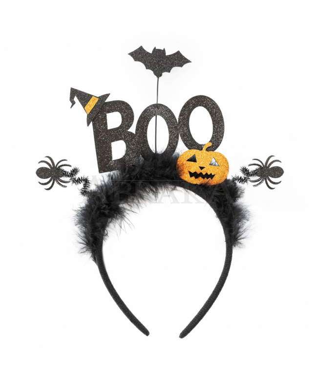 Čelenka BOO 26 x 22 cm - Halloween