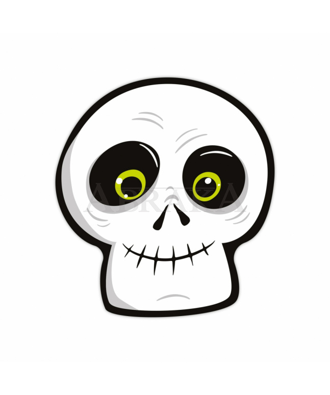 Papierové masky Halloween Monsters 24x23cm 6ks/bl