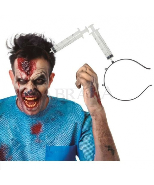 Čelenka injekčná striekačka - Halloween