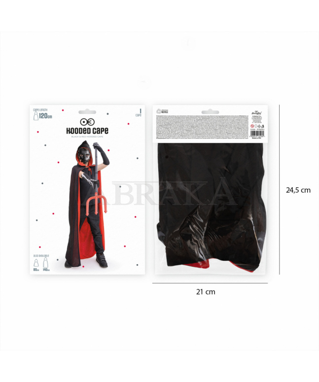 Plášť s kapucňou 120 cm
