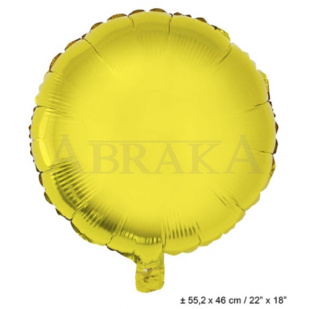 Fóliový balón kruh zlatý