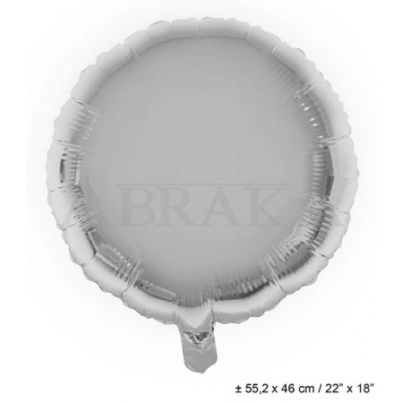 Fóliový balón kruh strieborný