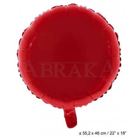 Fóliový balón kruh červený