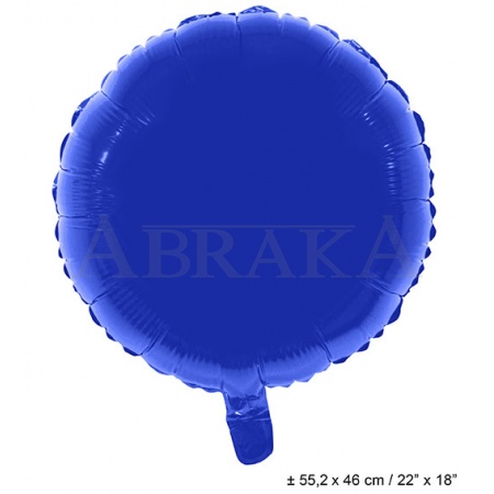 Fóliový balón kruh modrý