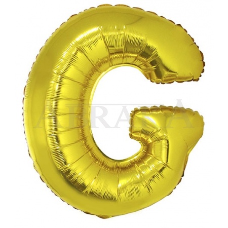 Fóliový balón písmeno G zlaté