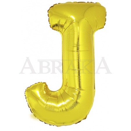 Fóliový balón písmeno J zlaté